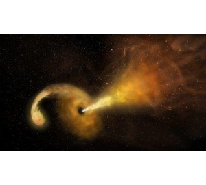 Астрономы впервые увидели как черная дыра начала разрывать звезду