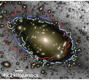 Бледное свечение между галактиками может быть признаком темной материи